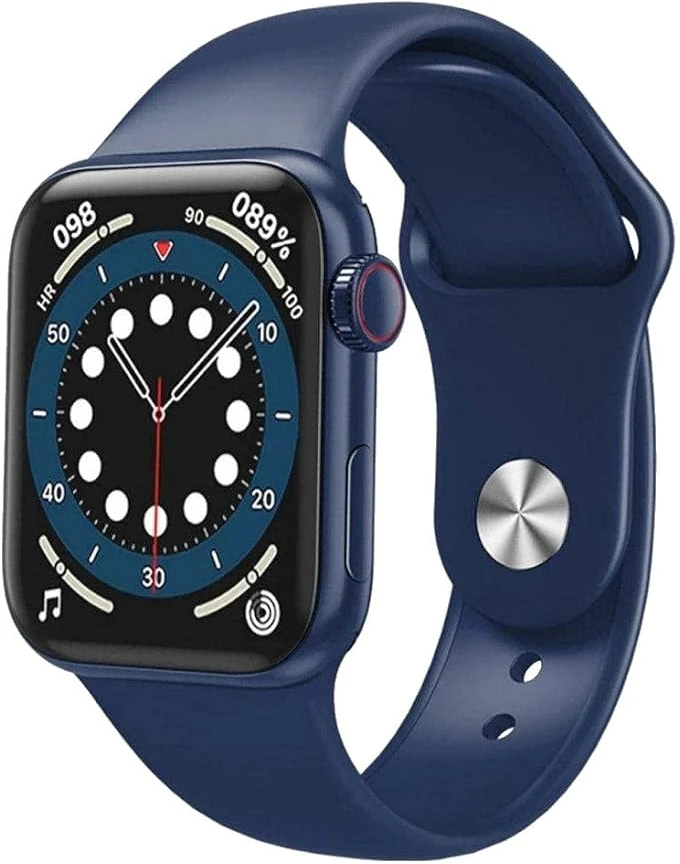 HW22 Pro Max - Smart Watch Series 7, Bluetooth Call Waterproof with Silicone Band and Full Touch Screen, 45MM, Blue