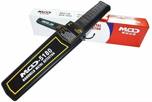 Mcd Original High Sensitivity Portable Hand Held Metal Detector Scanner With Buzzer And Vibration Alarm- Black