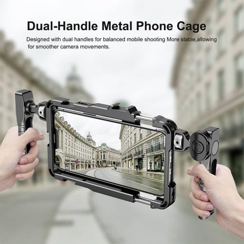 Bafang BFT-03A Vlogging live stream handles Smartphone Video Multimedia Universal phone Rig cage for phone
