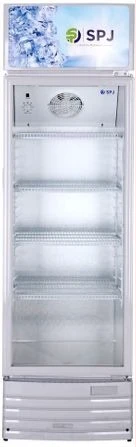 SPJ 400-Litres Single Display Cooler SCCSTS-400C016; Vertical Display Chiller, Single Door Showcase Display Refrigerator