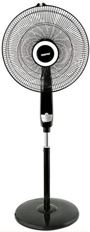 Geepas 16" Stand Fan with Remote Control - Black