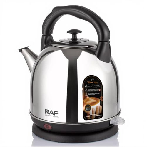 RAF 4 Litre Water Boiler Portable Household Travel R.7310 Multifunctional Electric Kettle Professional Stainless Steel Multipurpose Latest Design Double Layer Rapid Stainless Steel Health Boiling Pot 