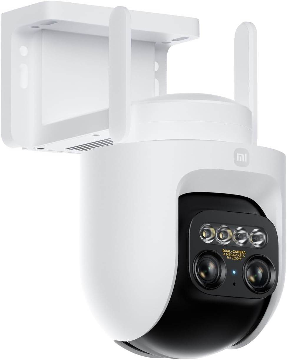 Xiaomi Outdoor Camera CW700S - 2.5K Ultra HD, 9X Hybrid Zoom, IP66 Waterproof, Smart Night Vision, Two-Way Audio, Motion & Vehicle Detection, App Control, Stable WiFi Connection