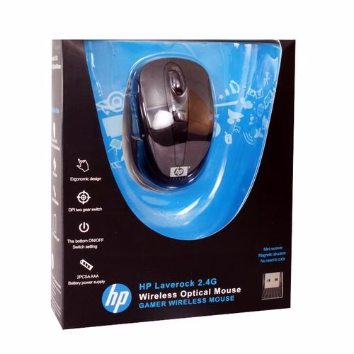 Hp Laverock 2.4G Wireless Optical Mouse - Black