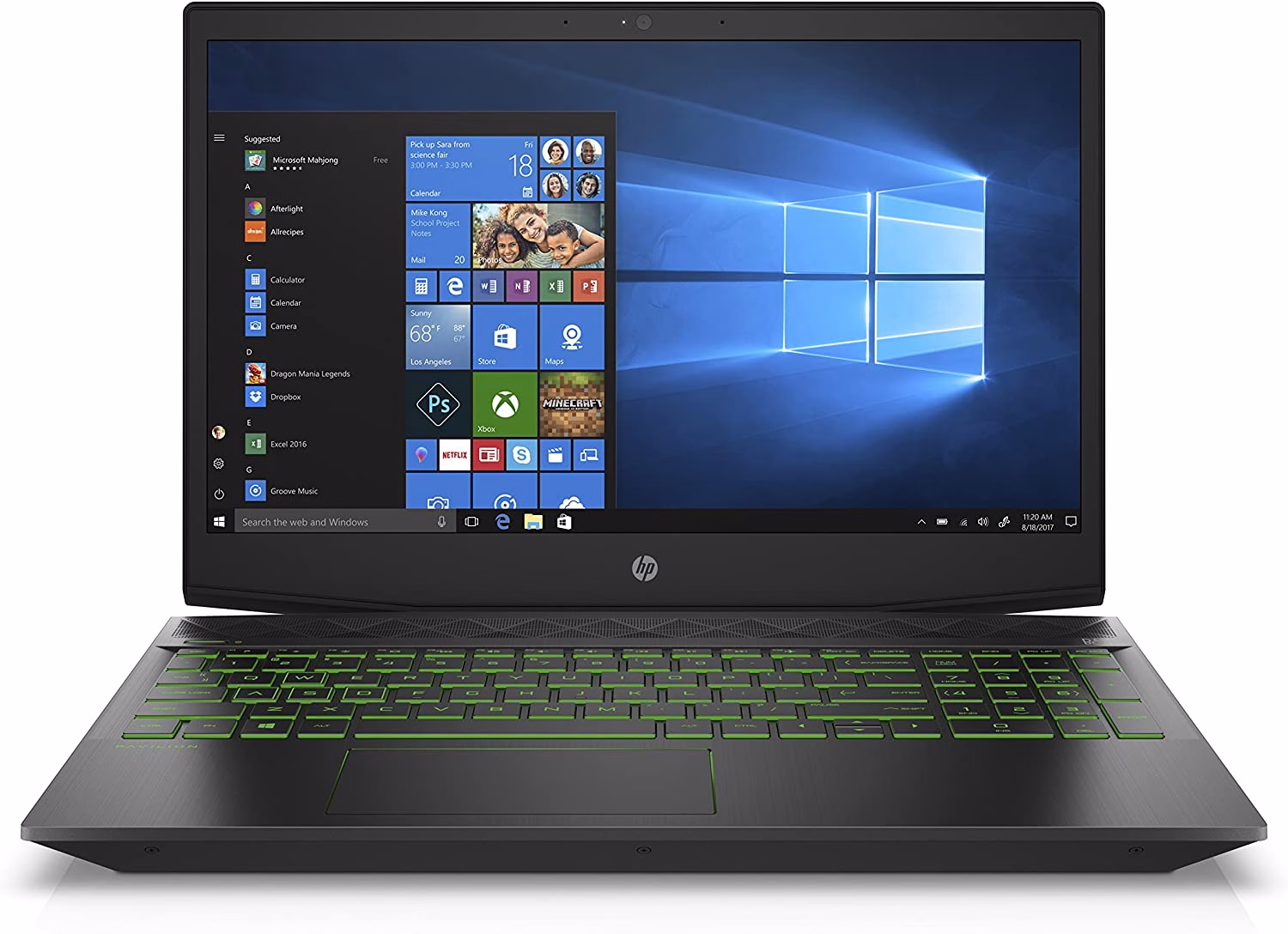 HP Pavilion Gaming Laptop,15.6" FHD IPS, Intel 8th Gen i5+8300H, NVIDIA GTX 1050Ti 4GB, 8GB RAM, 1TB HDD, Narrow border design, Windows 10 Home