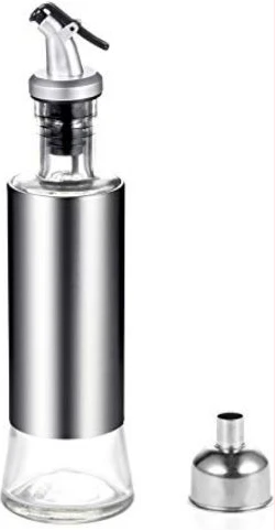 600ml Glass Vinegar Cooking Oil Dispenser Sauce Sprayer Bottle -Colourless