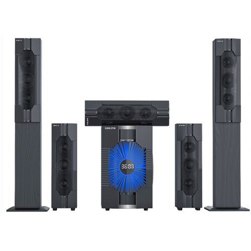 Global Star Bluetooth Speaker Home Speaker GS-912 5.1 Home Multispeaker System, Home Theatre - Black