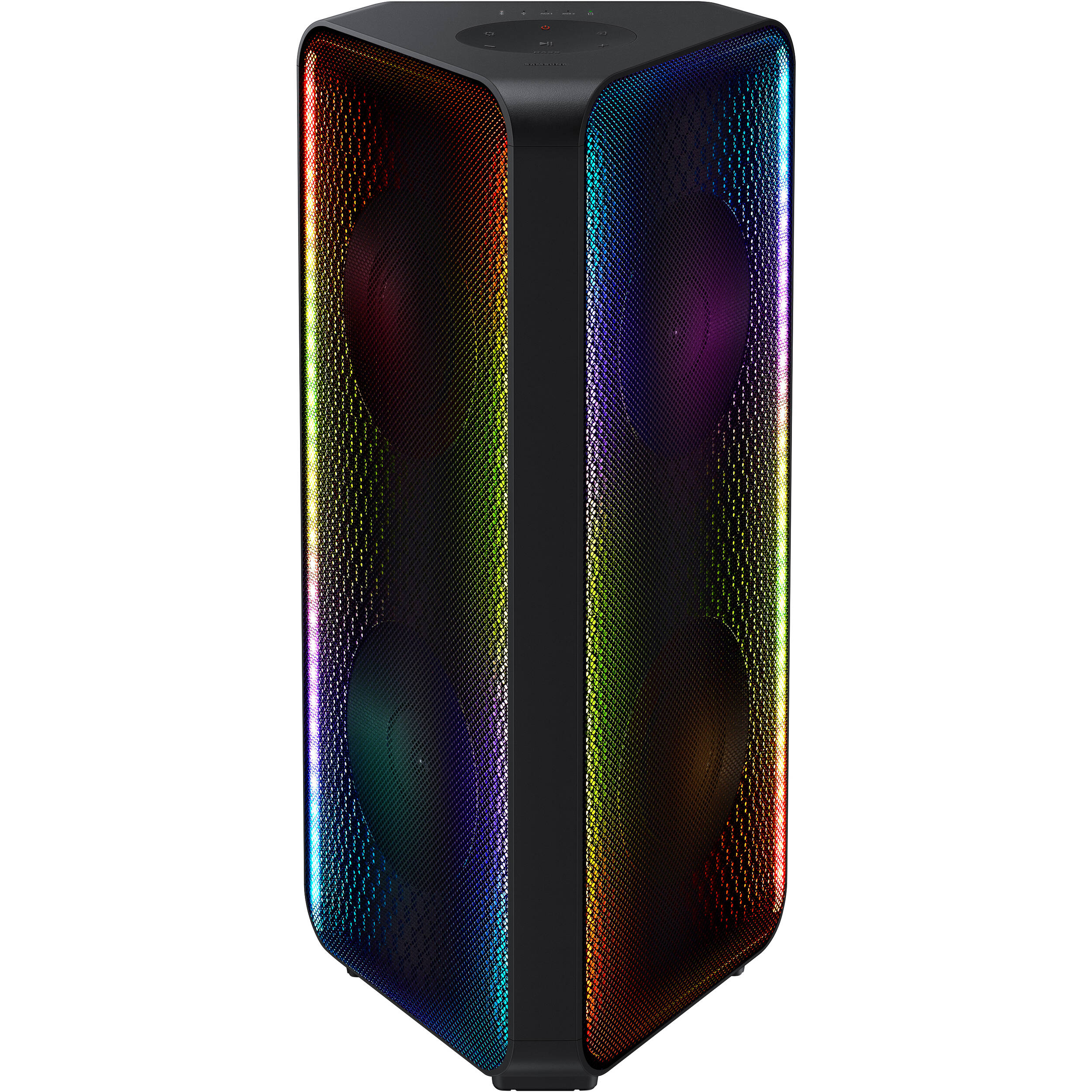 SAMSUNG MX-ST40B Sound Tower High Power Audio, 160W Floor Standing Speaker, Bi-Directional Sound, Built-in Battery, IPX5 Water Resistant, Party Lights, Bluetooth Multi-Connection