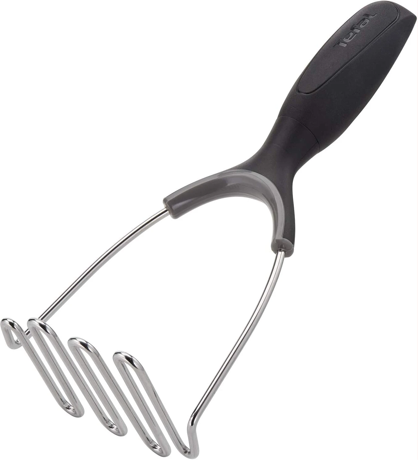 TEFAL Comfort Potato Masher, Plastic / Stainless Steel, Black, K1291214