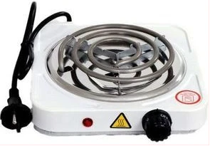Single Coil Electric Hotplate 1000W - White