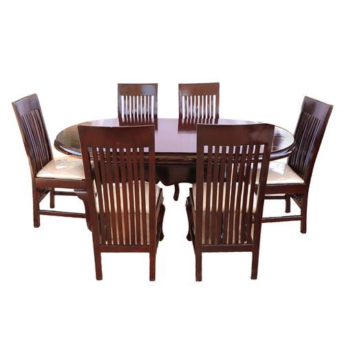 6 Seater High-Class Dining Table - Brown
