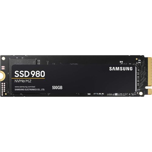 Samsung 980 SSD 500GB PCle 3.0x4, NVMe M.2 2280, Internal Solid State Drive, Storage for PC, Laptops, Gaming and More, HMB Technology, Intelligent Turbowrite, Speeds up-to 3,500MB/s, MZ-V8V500B/AM Vis