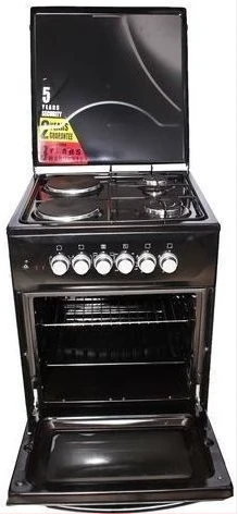 Besto Two Gas + Two Electric Upright Oven, 50x50cm - Black