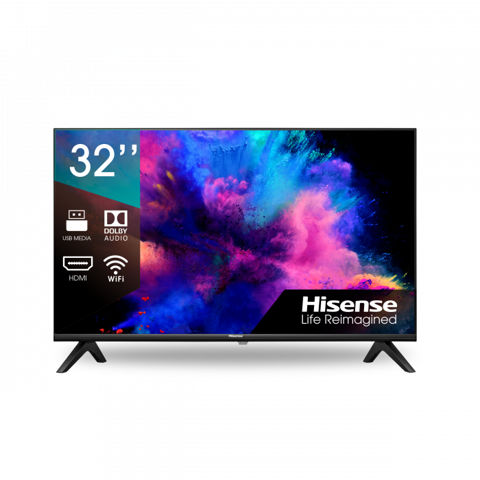 Hisense 32 - Inch HD LED Digital TV; 32A5200F With In-Built Free To Air Digital Receiver, HDMI, USB - Black (3YRs WRTY)