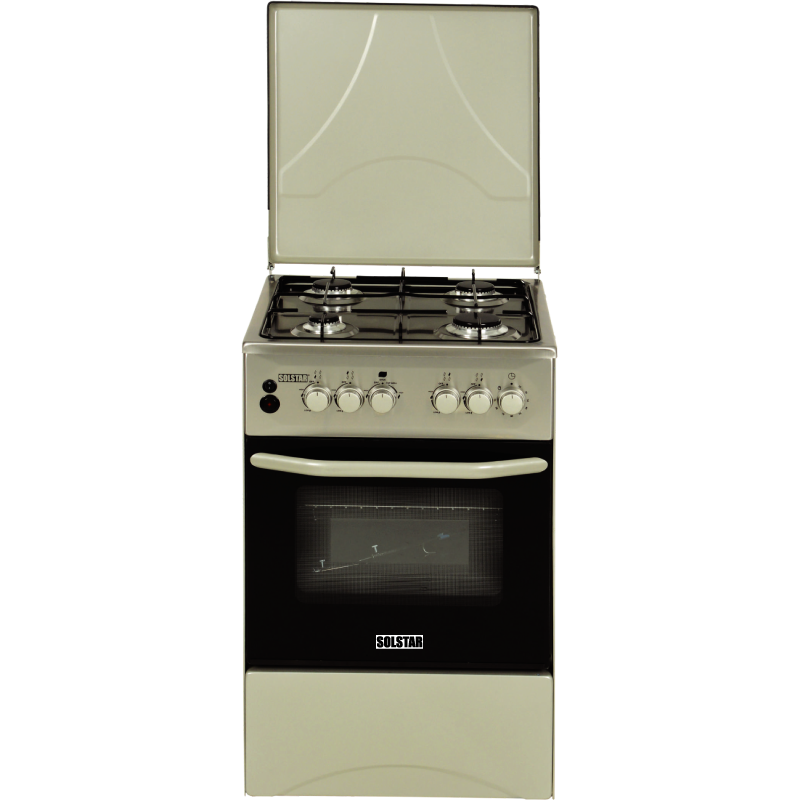Solstar SO540DGRAINBSS Gas Standing Cooker 50x50 - Silver
