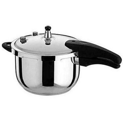 Hcx 7Litres Stainless Steel Pressure Cooker With Steamer Pot-Silver