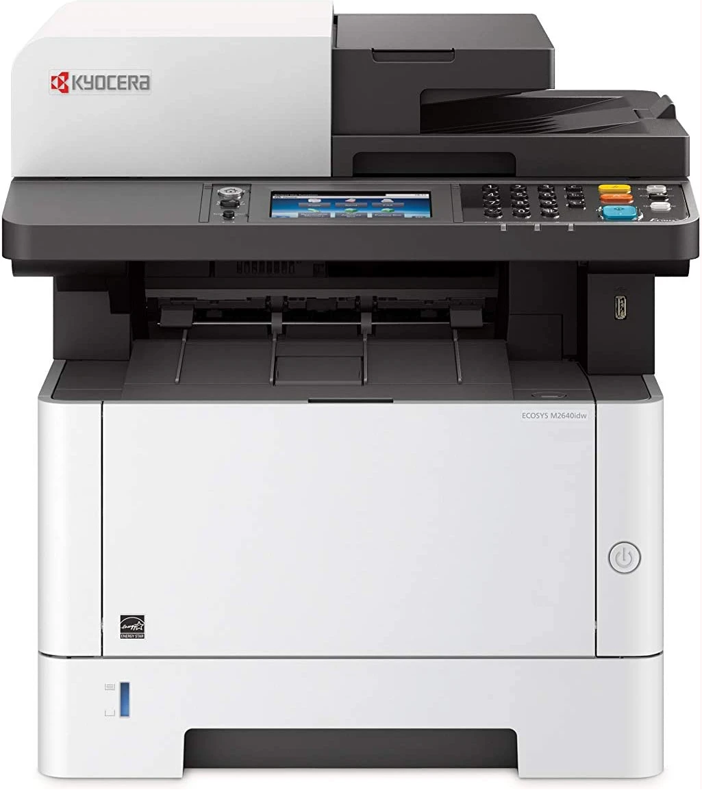 Kyocera M2640idw Monochrome Multifunctional Laser Printer (Print, Copy, Color Scan and Fax), 52 PPM B&W, Print Resolution 600 x 600 DPI Up To Fine 1200 DPI, Wireless (HyPAS capable)