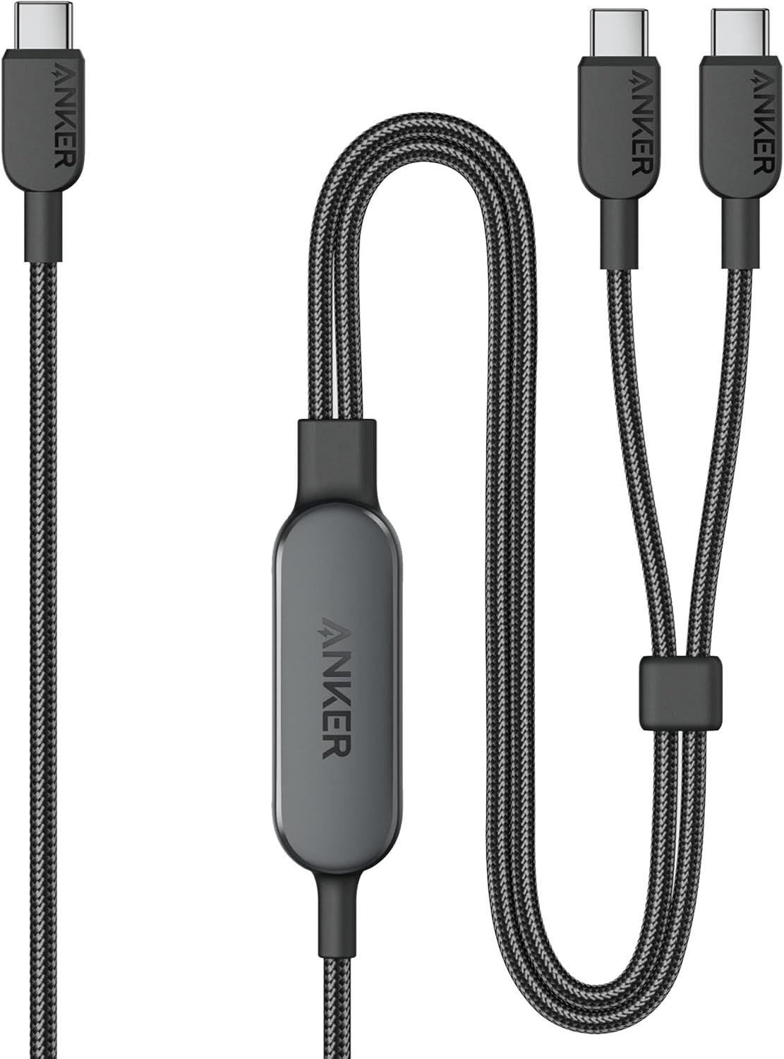 Anker USB C Cable, 4 ft 2-in-1 USB C to USB C Cable 140W Max, Fast Charging for iPhone 16/16 Pro/16 Pro Max/16 Plus/15 Series, Samsung S25/S24/S23, MacBook Air/Pro, Lenovo, HP, iPad, and More (USB 2.0