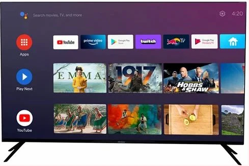 Smartec 40- Inch Android Smart TV Full HD With Wall Brackets & Inbuilt Free to Air Decoder - Black