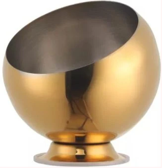 Seasoning Container Storage Bowl Party Kitchen Commercial Ice Jar - Gold.