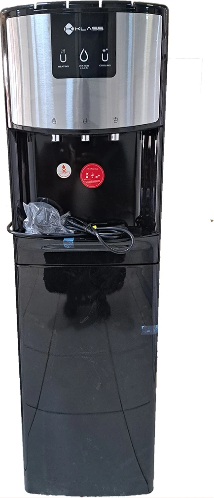 KLASS Water Dispenser KL-3TBLS; Hot & Cold 3-tap Bottom Loading With Child Safety Lock – Black