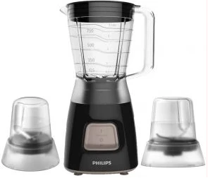 Philips Blender 1.25-Liters Daily Collection Blender - HR2058, Black, Plastic