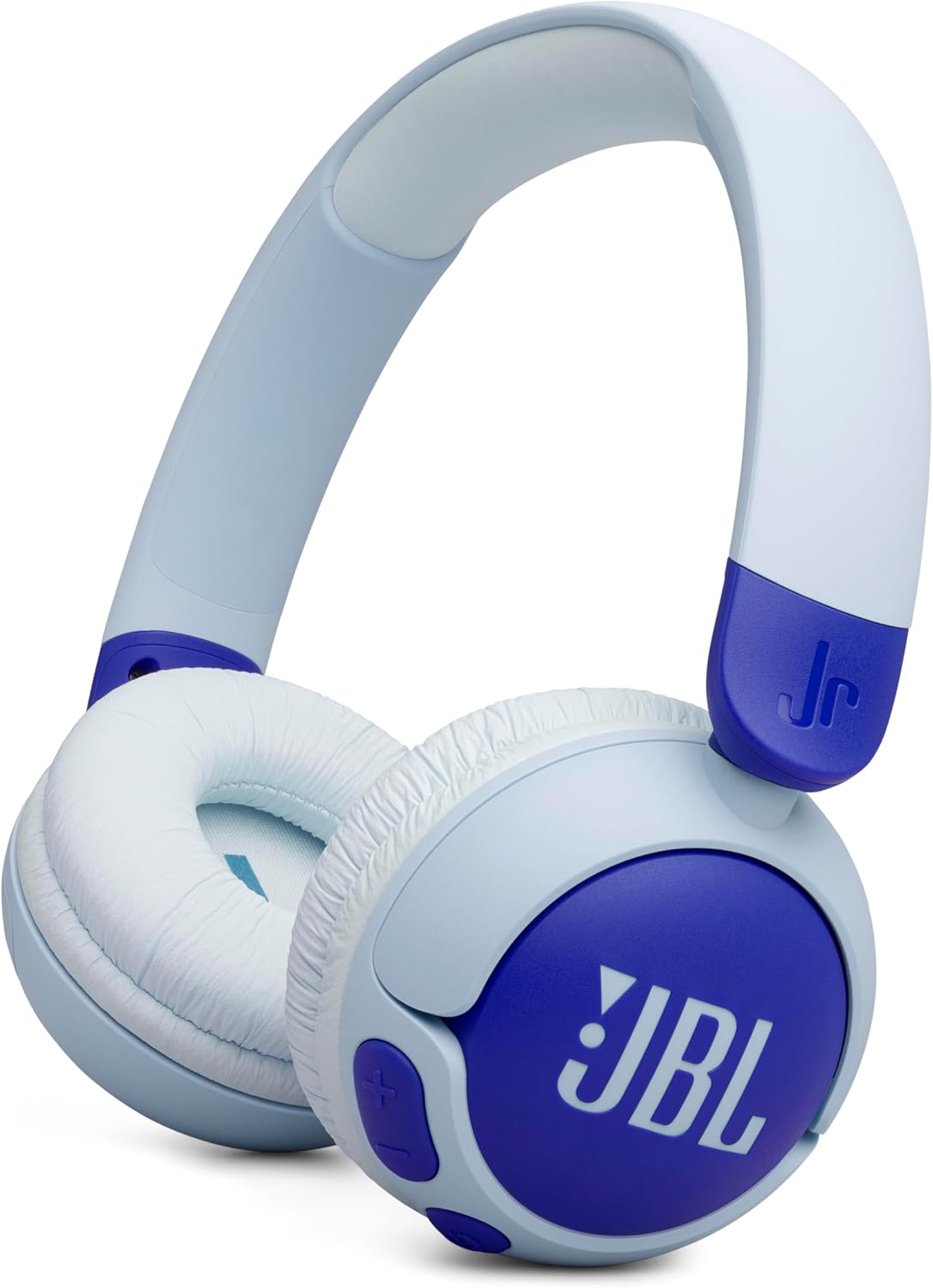 JBL Junior 320BT - Wireless on-Ear Kids Headphones Safe Sound (<85dB), Fit for Kids, Parental Control with Customizable Volume & Playtime and 50Hr Battery Life (Blue)