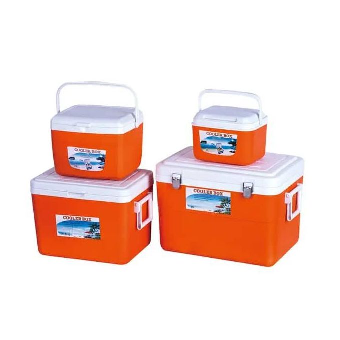 4 Set Of 5L 13L 27L 45L Plastic Cooler Box, Outdoor Waterproof Insulated Ice Cooler Box Lunch Box For Camping Picnic Beach Car Cans Fish Barbecues Food- Multicolor