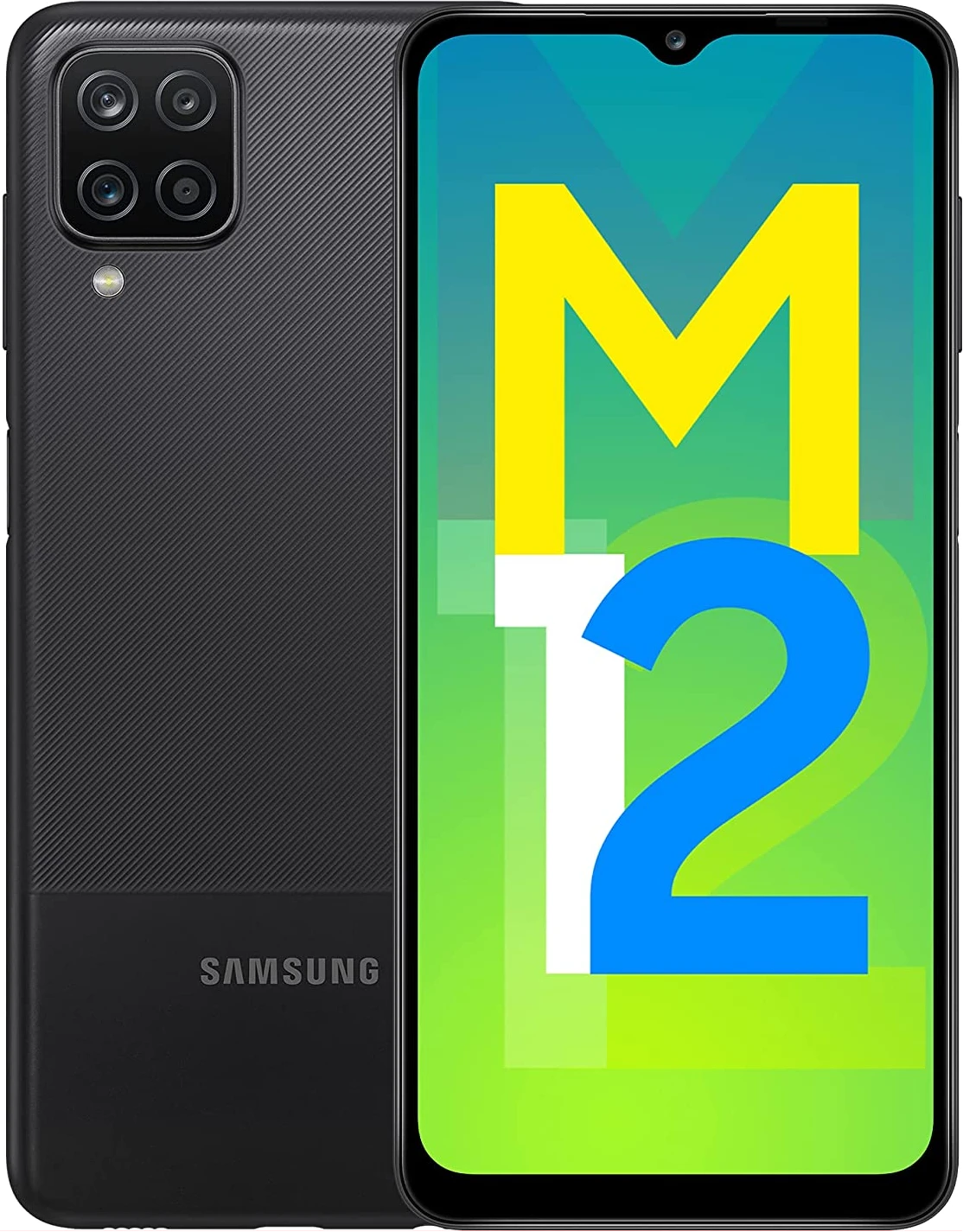 Samsung Galaxy M12 (6GB RAM, 128GB Storage, 6.5", 48MP, 6000mAH) - Black