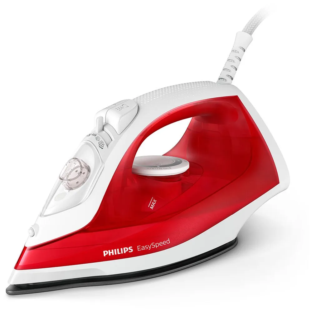 Philips EasySteam Iron GC1842/40, 4 Solutions For Easy Iron, Upto 90g of Steam Boost, 4 Temperature scales, Continuous Steam Flow, Non-stick Sole, 2000W With 220ML Water Tank