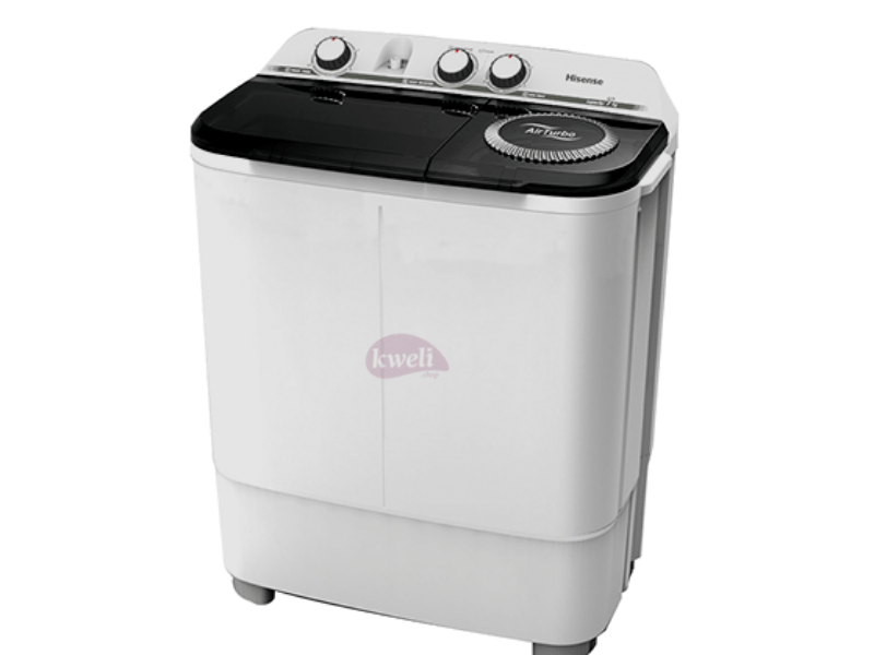 Buy new Hisense 7kg Twin Tub Washing Machine WSBE701; Semi-automatic (Manual) Washing Machine in Uganda - - Free Delivery > Long warranty > Lifetime After-sales Support
