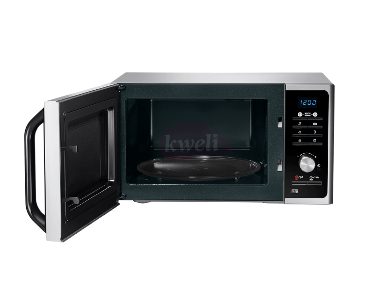Buy new Samsung 23-litre Solo Microwave with Ceramic inside MS23F301TAS - 1150watts in Uganda - - Free Delivery > Long warranty > Lifetime After-sales Support