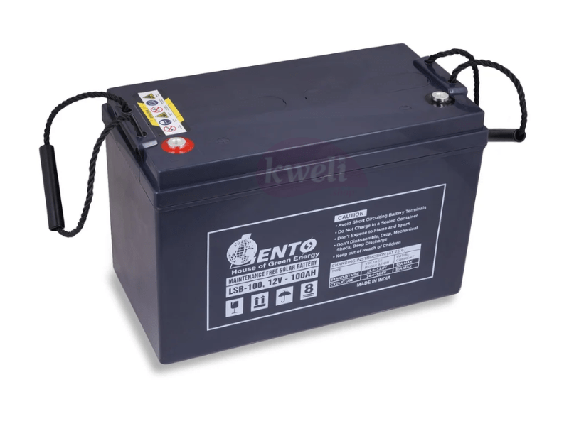 Buy new Lento 100AH 12V 1.2kWh Sealed Maintenance-free VLRA Battery, Made in India in Uganda - - Free Delivery > Long warranty > Lifetime After-sales Support