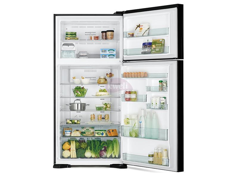 Buy new Hitachi 660-liter Refrigerator RV800PUN7KBSL (Brilliant Silver) - Frost-free Top Mount Freezer, Inverter Control Dual Fan Cooling, Touch Screen Control in Uganda - - Free Delivery > Long warra