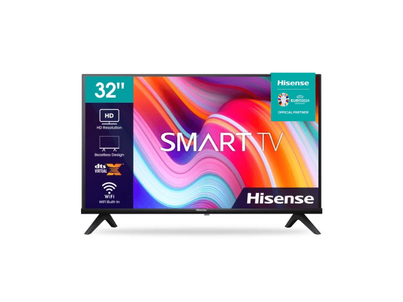 Buy new Hisense 32-inch HD Smart TV 32A4Q; VIDAA OS, Natural Colour Enhancer, Built-in Free-to-air Receiver, Frameless Design in Uganda - - Free Delivery > Long warranty > Lifetime After-sales Support