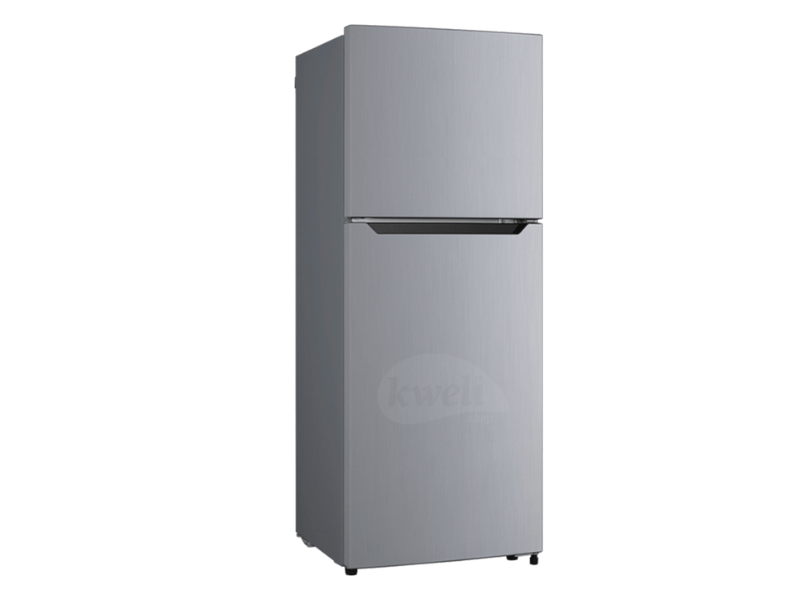 Buy Hisense 222L Double Door Refrigerator RT222N4CGN; Top Mount Freezer, Frost-free, Silver in Uganda - kweli.shop