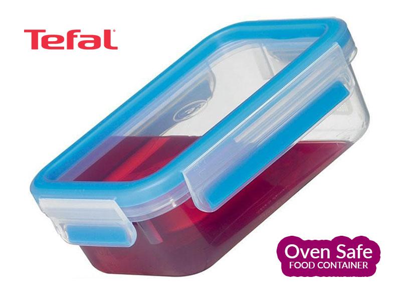 Buy new Tefal 2.3L Ovensafe Plastic Food Storage Container, Rectangular-Blue K3021512 in Uganda - - Free Delivery > Long warranty > Lifetime After-sales Support