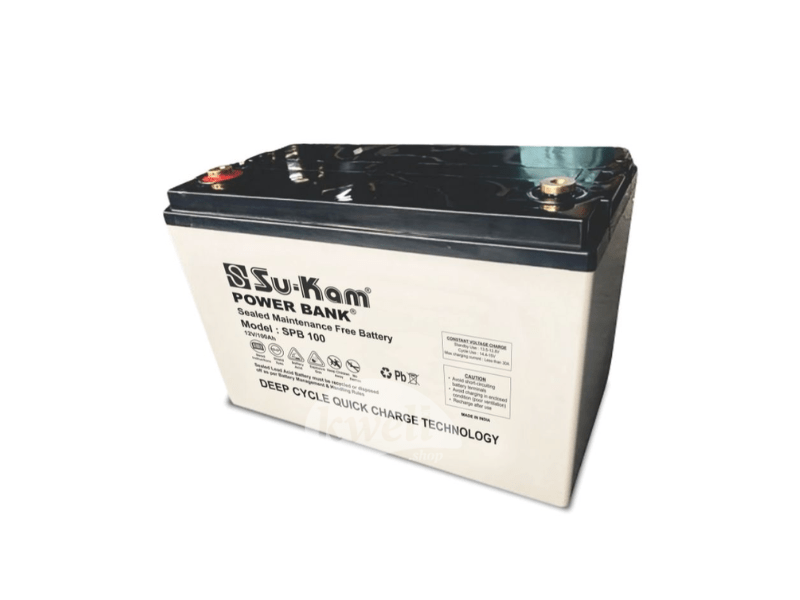 Buy new Su-Kam 100AH 12V 1.2kWh Sealed Maintenance-free Battery SPB100 in Uganda - - Free Delivery > Long warranty > Lifetime After-sales Support