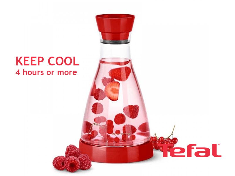 Buy new TEFAL Flow Friend Cooling Jug, Red - 1 liter - K3058112 in Uganda - - Free Delivery > Long warranty > Lifetime After-sales Support