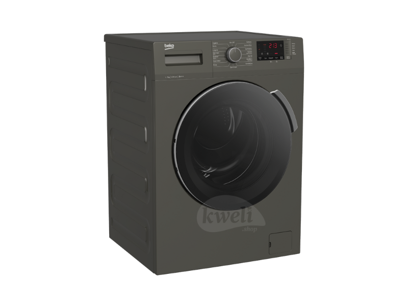 Buy new Beko 7kg Front Loading Washing Machine BAW385 UK; A+++ Energy Rated, 1200 RPM, Daily Express Program, ProSmart Inverter Motor, Manhattan Grey in Uganda - - Free Delivery > Long warranty > Life