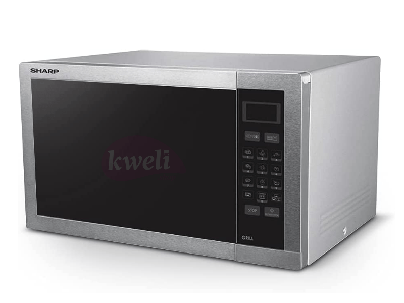 Buy new Sharp 34 Liter Microwave Oven with Grill R-77AT-ST - 1100 Watts Stainless Steel Combination Microwave Oven in Uganda - - Free Delivery > Long warranty > Lifetime After-sales Support