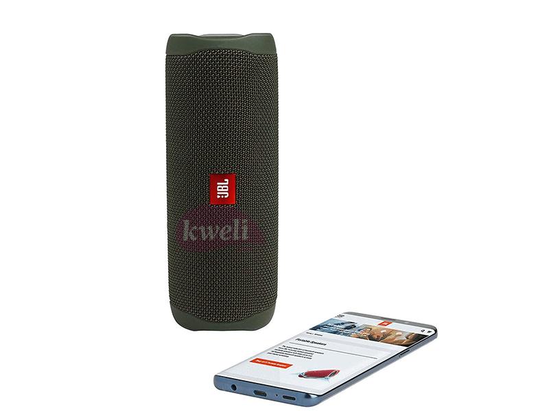 Buy new JBL FLIP 5 Bluetooth Portable Waterproof Speaker, 12hr playtime, Green in Uganda - - Free Delivery > Long warranty > Lifetime After-sales Support