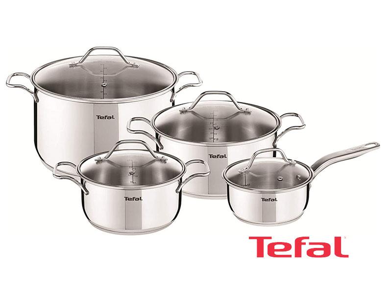 Buy new Tefal Intuition 8 Pieces Pots and Pan Set - A702S885; Non-stick, Stainless Steel, Gas, Electric + Induction in Uganda - - Free Delivery > Long warranty > Lifetime After-sales Support