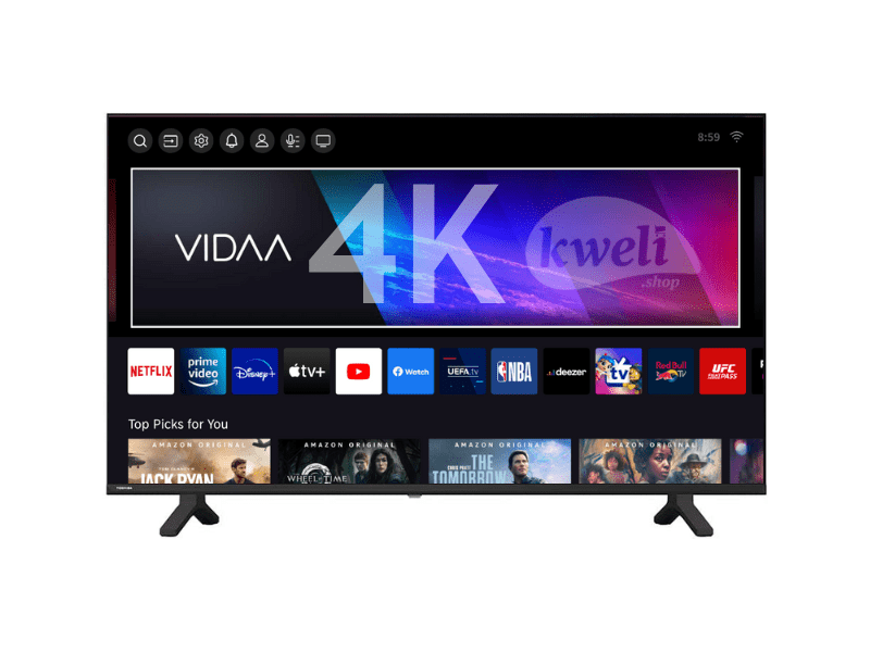 Buy new Toshiba 43 inch 4K UHD Smart TV 43C350LW; Vidaa Smart TV; REGZA Engine 4K, Dolby Atmos, Bluetooth, Free-to-Air, Frameless (Bezel Less) in Uganda - - Free Delivery > Long warranty > Lifetime Af