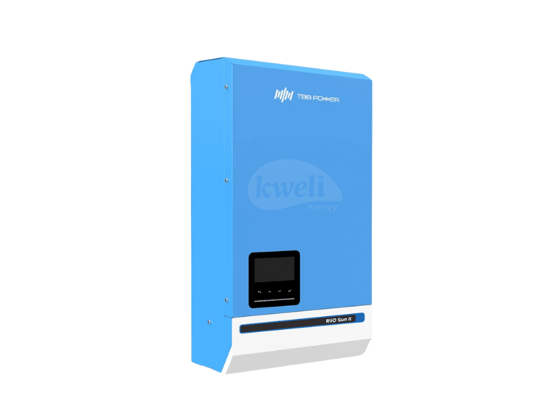 Buy new TBB RiiO Sun II 3kVA/3kW 24V All-in-One Solar Inverter; Built-in MPPT Charge Controller (3.6kWp/150Voc), Battery Charger, Pure Sine Wave Output, Transformer-Based Design. in Uganda - - Free De