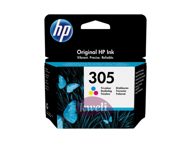Buy new HP 305 Original Ink Cartridge; Tri-Colour, Black. in Uganda - - Free Delivery > Long warranty > Lifetime After-sales Support