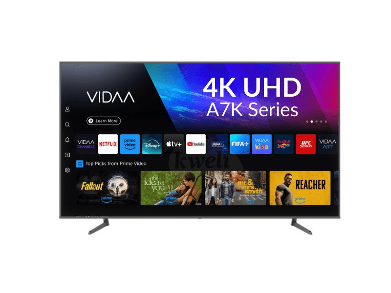 Buy new Hisense 50-inch UHD 4K Smart TV 50A7K; VIDAA OS, HDR, Built-in Wi-Fi, Bluetooth, Dolby Vision, Frameless Design in Uganda - - Free Delivery > Long warranty > Lifetime After-sales Support