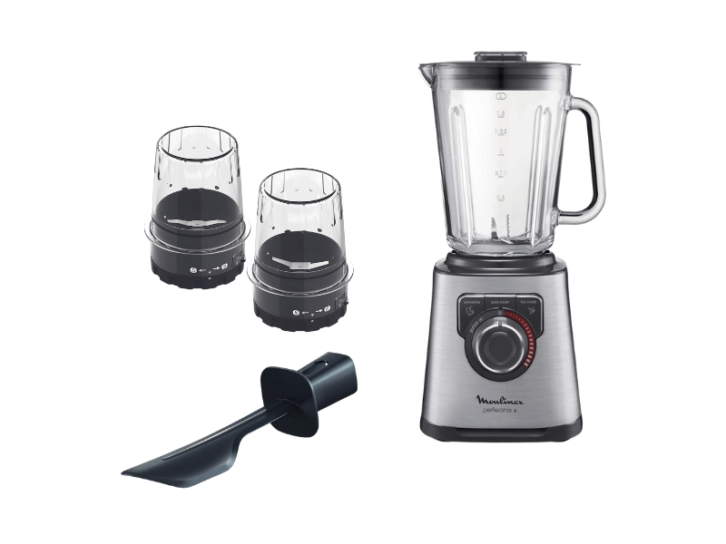 Buy new Moulinex Smoothie Blender LM815D27; 1200 Watts, 2 Litre Glass Jar, 2x Grinders, Grater, Ice Crush in Uganda - - Free Delivery > Long warranty > Lifetime After-sales Support