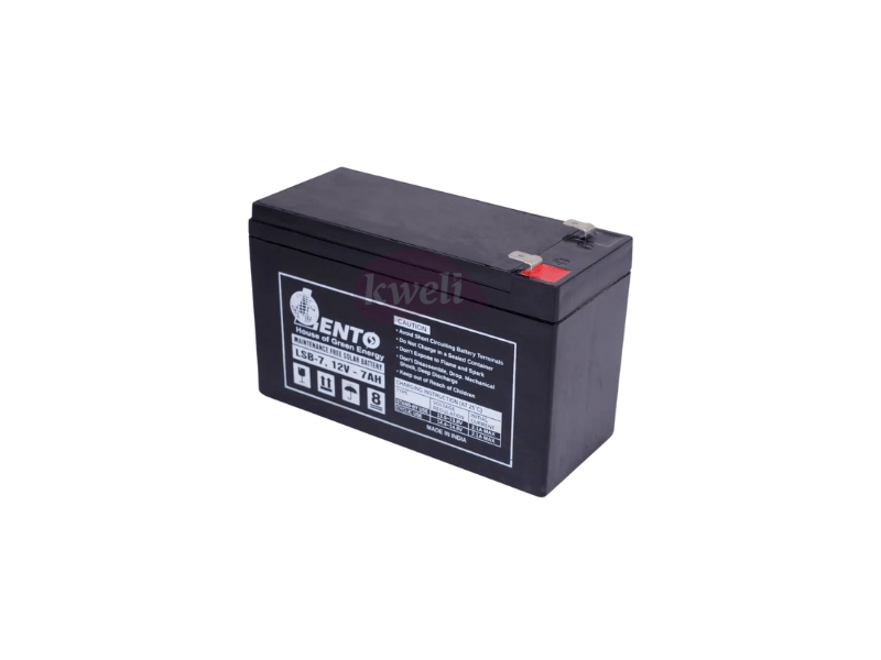 Buy new Lento 7AH 12V 84Wh Sealed Maintenance Free VLRA Battery, Made in India in Uganda - - Free Delivery > Long warranty > Lifetime After-sales Support