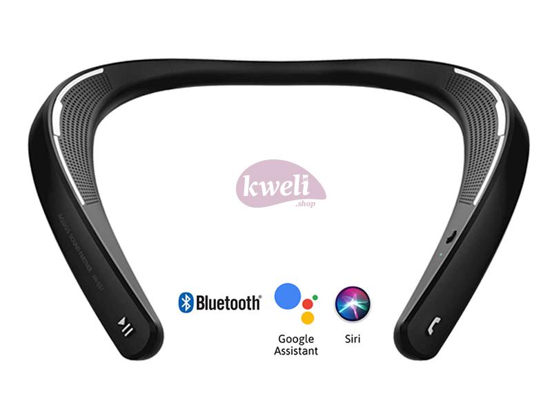 Buy new SHARP AN-SS1BK Aquos Sound Partner Wireless Neckband Headphones, Wearable Speakers with 14hr Playback, Call Answering, Voice Assistant in Uganda - - Free Delivery > Long warranty > Lifetime Af